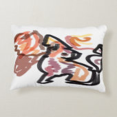 Wolf Herbst Sonnenuntergang Dekokissen (Rückseite)