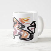 Wolf Herbst Sonnenuntergang Jumbo-Tasse (Vorderseite Rechts)