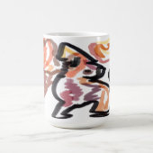 Wolf Herbst Sonnenuntergang Kaffeetasse (Mittel)