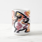 Wolf Herbst Sonnenuntergang Kaffeetasse (Mittel)