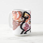 Wolf Herbst Sonnenuntergang Kaffeetasse (Vorderseite Links)