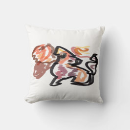 Wolf Herbst Sonnenuntergang Kissen