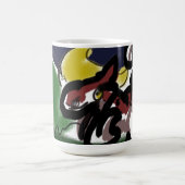Wolf Herbstlauf Kaffeetasse (Mittel)