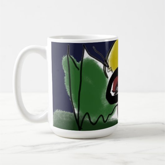 Wolf Herbstlauf Kaffeetasse (Links)