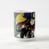 Wolf Herbstlauf Kaffeetasse (Mittel)