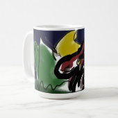 Wolf Herbstlauf Kaffeetasse (Vorderseite Links)
