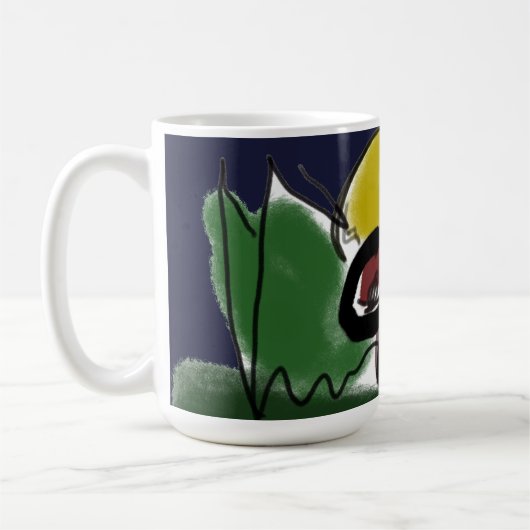 Wolf Herbstlauf Kaffeetasse (Links)