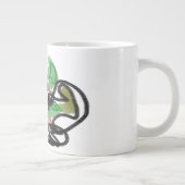 Wolf-Herbstläufer Jumbo-Tasse (Rechts)