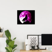 Wolf-Heul-Poster-Druck Poster (Heimbüro)