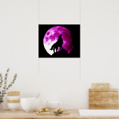 Wolf-Heul-Poster-Druck Poster (Küche)
