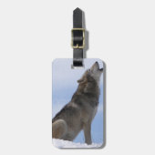 Wolf-Heulen Gepäckanhänger (Vorderseite vertikal)