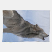 Wolf-Heulen Geschirrtuch (Horizontal)