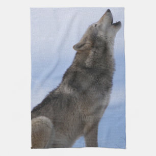 Wolf-Heulen Geschirrtuch