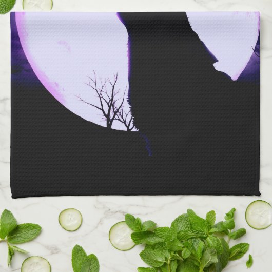 Wolf-Heulen-Geschirrtuch Handtuch (Gefaltet)