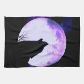 Wolf-Heulen-Geschirrtuch Handtuch (Horizontal)