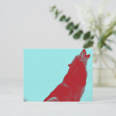 Wolf-Heulen Postkarte (Stehend Vorderseite)