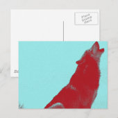 Wolf-Heulen Postkarte (Vorne/Hinten)