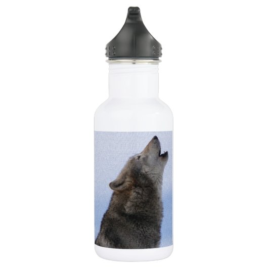 Wolf-Heulen Trinkflasche (Rechts)