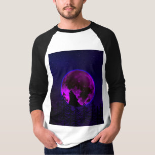 WOLF HEULENDER MOND MAGENTA T-Shirt