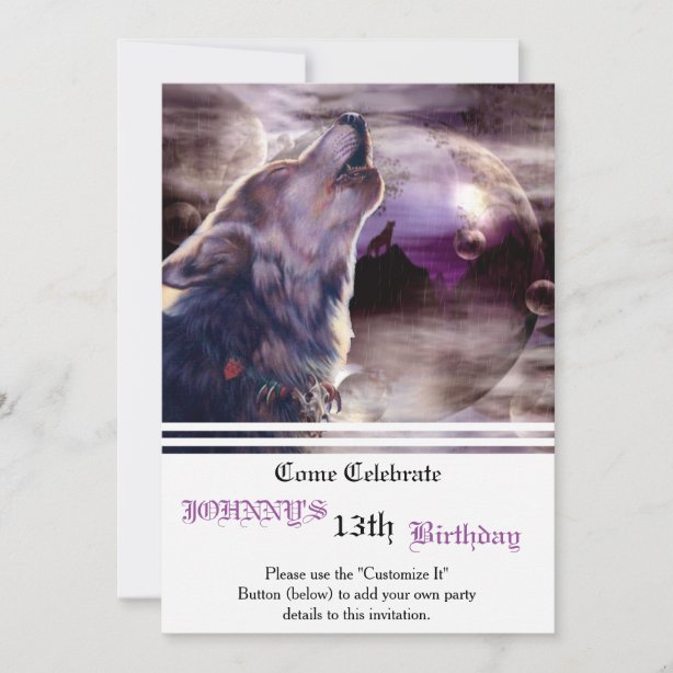 Wolf Einladungen  Zazzle.de