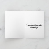 Wolf heult auf dem Mond Karte (Innenseite)