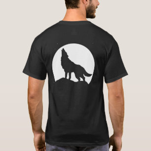Wolf heult bei Vollmond T-Shirt