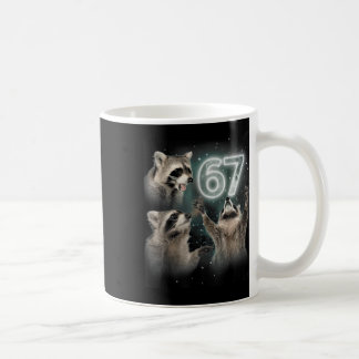 Wolf heult den Mond an 67 6 7 Halloween 67 Wolf Kaffeetasse