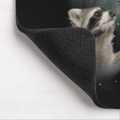Wolf heult den Mond an 67 6 7 Halloween 67 Wolf Mousepad (Ecke)