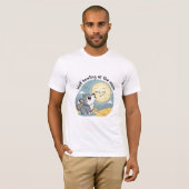 Wolf heult den Mond an T-Shirt (Vorne ganz)