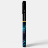 Wolf heult durch einen glühenden Wasserfall Case-Mate iPhone Hülle (Rückseite / Links)