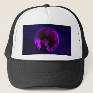 WOLF HEULT MOND MAGENTA TRUCKERKAPPE