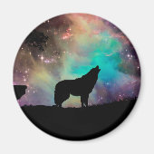 Wolf heult über das Universum Magnet (Vorne)
