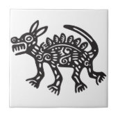 Wolf, Hieroglyph (Maya) Fliese (Vorderseite)