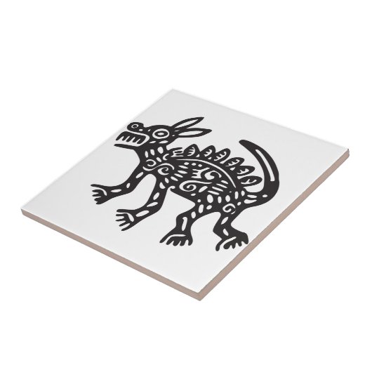 Wolf, Hieroglyph (Maya) Fliese (Seite)