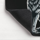 Wolf Holding Heart Valentine's Day Cute Wolves Val Mousepad (Ecke)