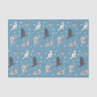 Wolf Holiday Tissue Paper Seidenpapier