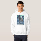 Wolf Hoodie 🐺 ❄️ | Northern Lights Art (Vorne ganz)