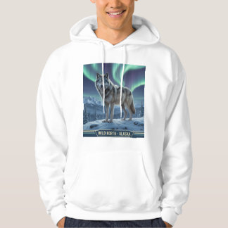 Wolf Hoodie 🐺 ❄️ | Northern Lights Art
