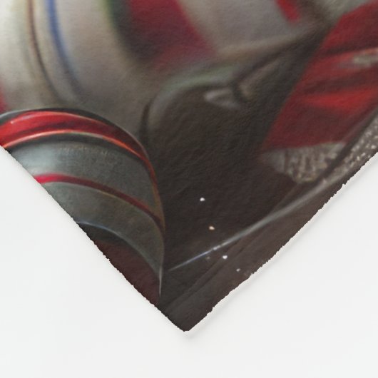 Wolf Hound Dog Weihnachtsfest Fleecedecke (Ecke)