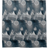 Wolf howl duschvorhang (Vorderseite)