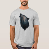 Wolf Howl Forest Moon T-Shirt (Vorderseite)