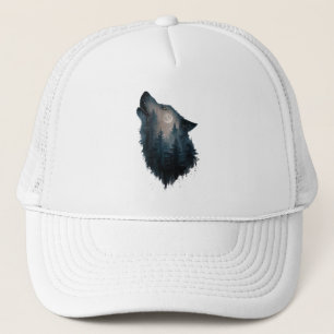 Wolf Howl Forest Moon Truckerkappe