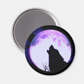Wolf Howl Magnet (Vorderseite/Rückseite)