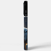 Wolf Howl Pierces Moonlit Night Case-Mate iPhone Hülle (Rückseite / Links)