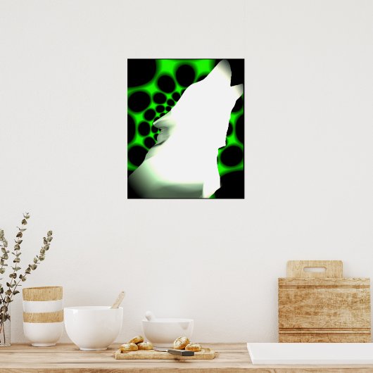 Wolf howl poster (Küche)