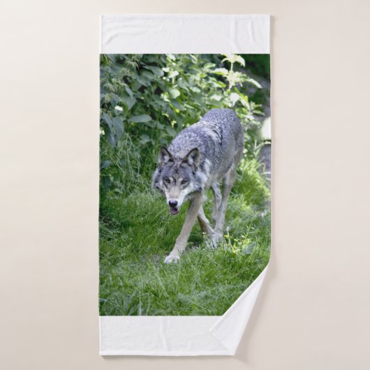Wolf Howl Wild Life Animal Trees Destiny's Badhandtuch Set (Badehandtuch)