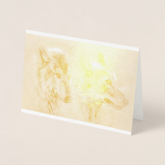 Wolf Howl Wild Life Animal Trees Destiny's Folienkarte