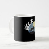 Wolf Howl Wilderness Wildlife Kaffeetasse (Vorderseite Links)