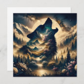 Wolf Howling am Mond (Vorne/Hinten)