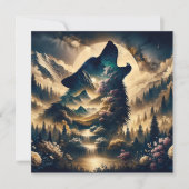 Wolf Howling am Mond (Vorderseite)